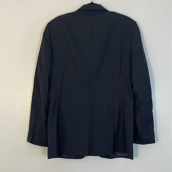 Brooks Brothers 346 | Wool gray suit jacket/blazer Men’s size 39R stretch - Picture 4 of 9